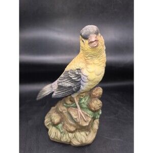 Vintage Lefton Porcelain Hand Painted Goldfinch Figurine  KW 7457